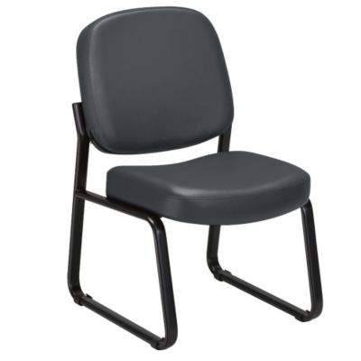 Vinyl Armless Guest/Reception Chair, CH50439