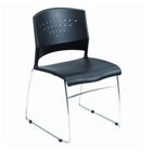 Black Polypropylene Stack Chair, CH03406 Black Polypropylene Stack Chair, CH03406
