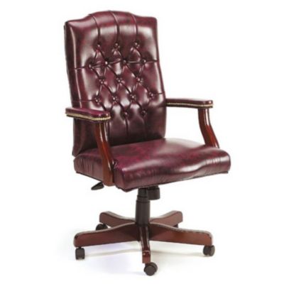 Widmore Traditional Tufted Vinyl Executive Chair, CH00221