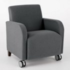 Siena Guest Arm Chair with Casters, CH03958 Siena Guest Arm Chair with Casters, CH03958