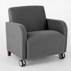 Siena Big and Tall Guest Arm Chair with Casters, CH03967 Siena Big and Tall Guest Arm Chair with Casters, CH03967