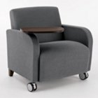 Siena Big and Tall Guest Chair with Casters and Swivel Tablet, CH03971 Siena Big and Tall Guest Chair with Casters and Swivel Tablet, CH03971