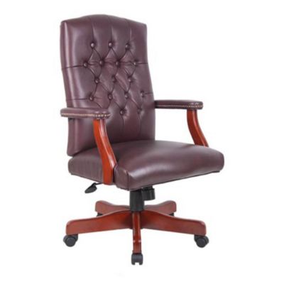 Widmore Traditional Tufted Leather Executive Chair, CH03410