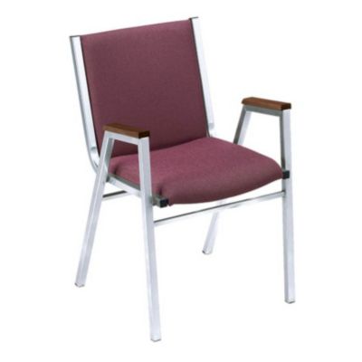 Fabric Stack Chair with Arms - 2" Thick Seat, CH03042