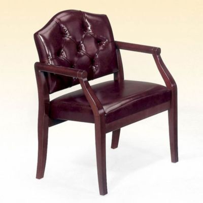 Traditional Heavy Duty Vinyl Guest Chair, CH03443