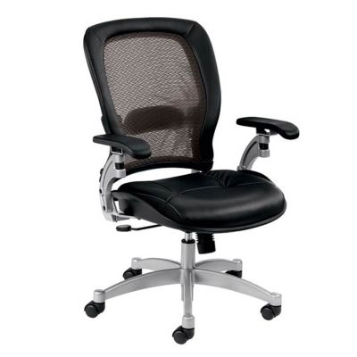 Space Mesh and Leather Mid Back Ergonomic Chair, CH00511