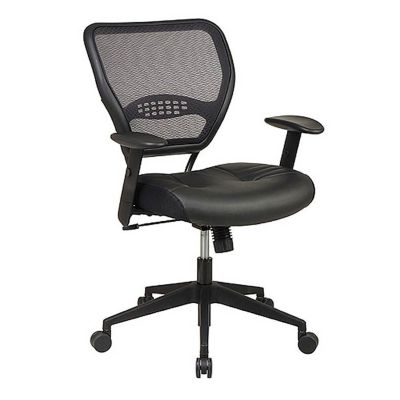 Space Series Mesh Back Task Chair with Leather Seat, CH01827