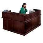L Shaped Receptionist Desk with Left Return, OFG-LD1108 L Shaped Receptionist Desk with Left Return, OFG-LD1108