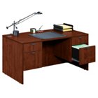 Double Pedestal Executive Desk - 60"W x 30"D, REN-L6030DP Double Pedestal Executive Desk - 60"W x 30"D, REN-L6030DP