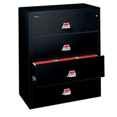 Fireproof Four Drawer Lateral File - 38"W, FRK-4-3822-C