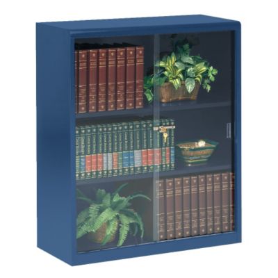 Steel Bookcase with Glass Doors, TES-342GL
