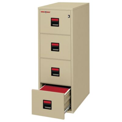 Fireproof Four Drawer Letter Size Vertical File - 31"D, FIR-4U1857-31D