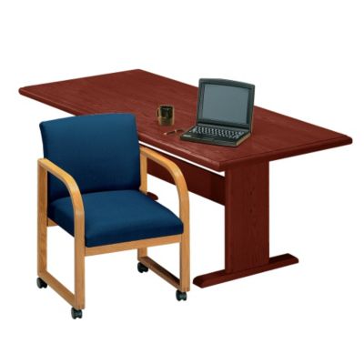 Solid Oak 5' Rectangular Conference Table, LES-V1760T8