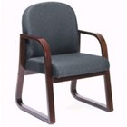 Sled Base Wood Reception Chair, 8802404 Sled Base Wood Reception Chair, 8802404