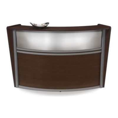 Marque Curved Reception Station with Plexi Panel, OFM-55310