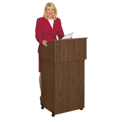 Mobile Lectern with Shelf, OKA-22-112