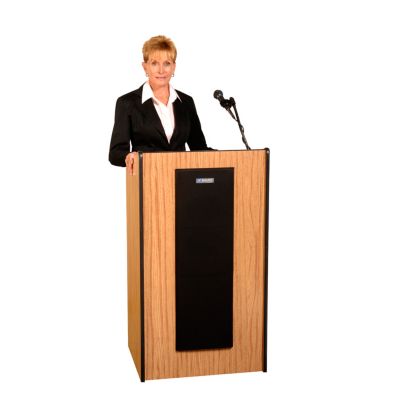 Presidential Plus Floor Standing Lectern with Sound, AML-S450