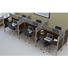 Pro Biz Six-Person Workstation with Plexiglass Panels, BES-100873D Pro Biz Six-Person Workstation with Plexiglass Panels, BES-100873D