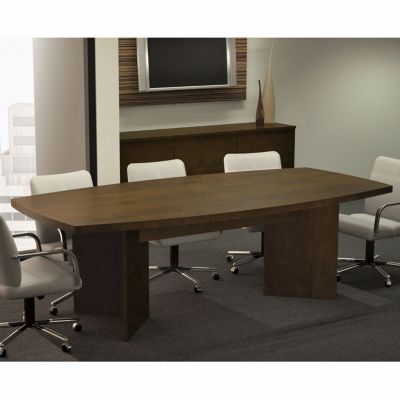 Boat Shape Conference Table with 1-3/4" Thick Top - 96" x 48", BES-65776