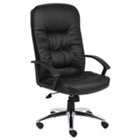 Burke High Back Leather Executive Chair with Chrome Base, BOC-B7301C Burke High Back Leather Executive Chair with Chrome Base, BOC-B7301C