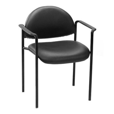 Rounded Back Vinyl Stacking Chair, BOC-B9501V