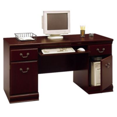 Harvest Cherry Computer Credenza, BUS-EX26603-03
