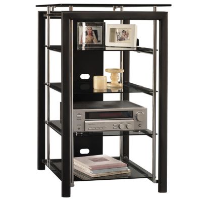 Black and Chrome Audio Tower, BUS-AD44840-03