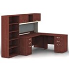 Quantum Right L-Desk with Bookcase, BUS-QUA011CSR Quantum Right L-Desk with Bookcase, BUS-QUA011CSR