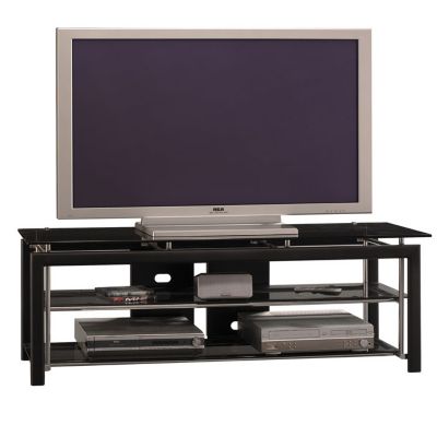 Black and Chrome Widescreen TV Stand, BUS-VS44850-03