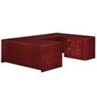 Summit Cope Lateral File U-Desk with Right Bridge, DMI-7009-537FP Summit Cope Lateral File U-Desk with Right Bridge, DMI-7009-537FP