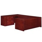 Summit Cope Lateral File U-Desk with Left Bridge, DMI-7009-538FP Summit Cope Lateral File U-Desk with Left Bridge, DMI-7009-538FP