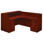 Summit Cope Reception L-Desk with Right Return, DMI-7009-66FP Summit Cope Reception L-Desk with Right Return, DMI-7009-66FP
