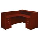 Summit Cope Reception L-Desk with Left Return, DMI-7009-67FP Summit Cope Reception L-Desk with Left Return, DMI-7009-67FP