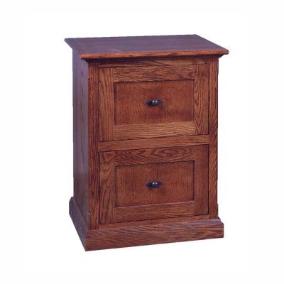 Mission Style Two Drawer Vertical File, FOD-1032-M