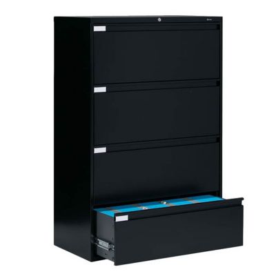 4 Drawer Lateral File 42"W, GLO-9342P-4F1H