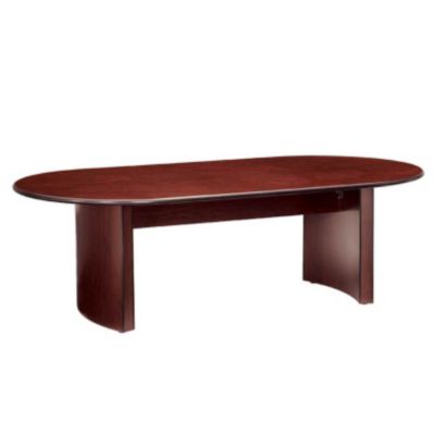 Figured Mahogany Racetrack Conference Table - 96" x 48", GLO-GRT8WABN