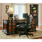 Preston Ridge Executive Desk with Leather Top, HOO-10883 Preston Ridge Executive Desk with Leather Top, HOO-10883