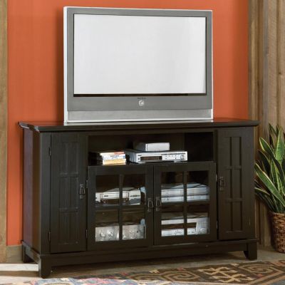 Arts & Crafts Black Widescreen TV Credenza, HOT-5181-10