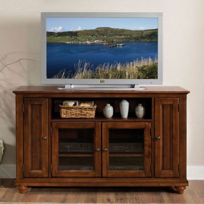 Cherry Finish Widescreen TV Credenza, HOT-5529-10