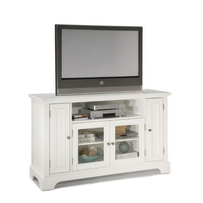 Naples White Finish Widescreen TV Stand, HOT-5530-10