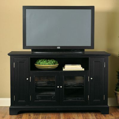 Ebony Finish Widescreen TV Credenza, HOT-5531-10