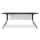 Modern Flared Leg Writing Desk with Half Modesty Shade - 71" x 35", JES-10358 Modern Flared Leg Writing Desk with Half Modesty Shade - 71" x 35", JES-10358