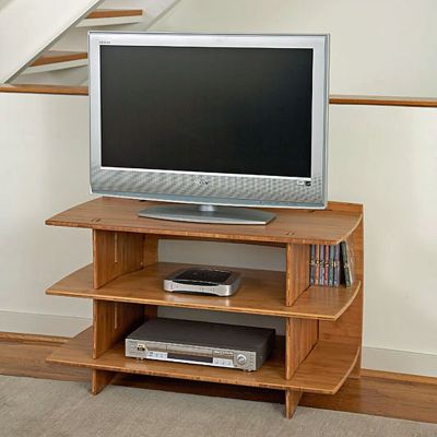 Bamboo Compact TV Stand - 38"W, LEG-STAO-115