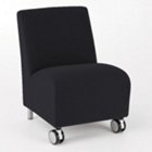 Ravenna Mobile Armless Guest Chair, LES-Q1402C8 Ravenna Mobile Armless Guest Chair, LES-Q1402C8