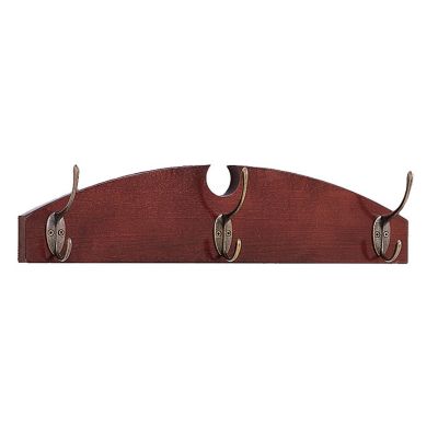 Traditional Three-Hook Coat Rack, LES-X1203H1