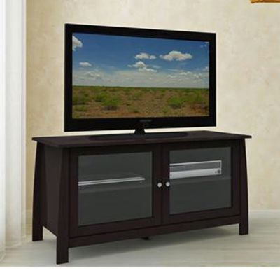 Espresso TV Stand with Glass Doors, MEG-101117