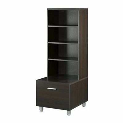 Wide Espresso Media Storage Tower, MEG-430604