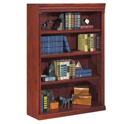 Huntington Cherry Four Shelf Bookcase - 48"H, MRN-HCR3648