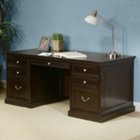 Fulton Wood Veneer Executive Desk, MRN-FL720 Fulton Wood Veneer Executive Desk, MRN-FL720
