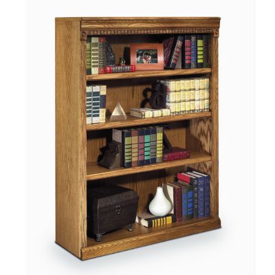 Wheat Oak Four Shelf Bookcase - 48"H, MRN-HO3648W